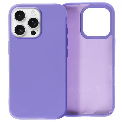 Ohišje za iPhone 16 Pro Max Poltrdno Soft-touch proti označevanju, Vijolična