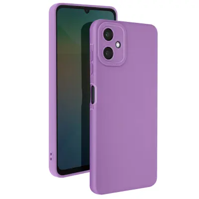 Ovitek za Samsung Galaxy A06 Silikonska podloga za blokiranje zaščitene kamere, Vijolična