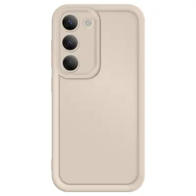 Ohišje za Samsung Galaxy S23 Silikon Mehak dotik Dvignjene meje, Bež