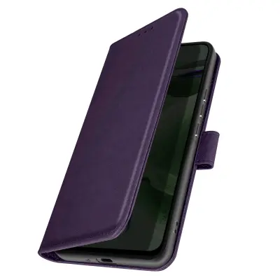 Torbica s preklopom za Xiaomi Redmi Note 12 5G Podporni ventil za videoposnetke serije Chesterfield, Vijolična