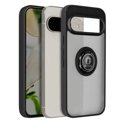 Ohišje za Google Pixel 9 in Pixel 9 Pro s podporo za video obroč, Črna