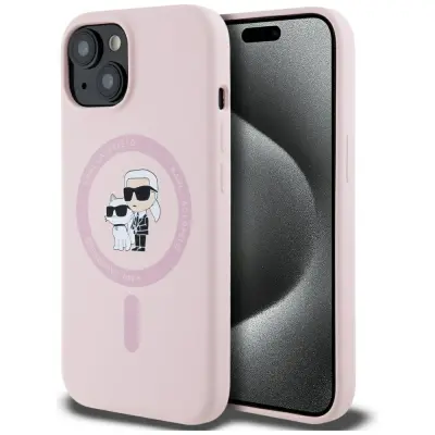 KARL LAGERFELD OVITEK KARL&CHOUPETTE ZA IPHONE 15 PLUS ZA MAGSAFE SILIKON