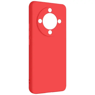 Ovitek za Honor Magic 6 Lite 5G, poltrden, mehak na dotik, Rdeča