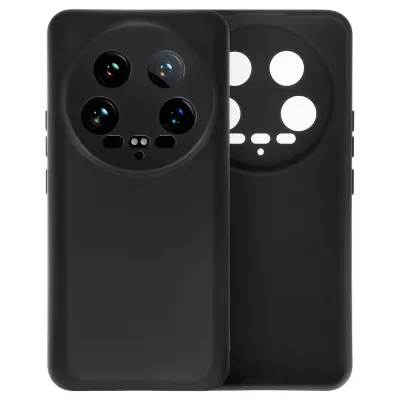 Ohišje za Xiaomi 14 Ultra Poltrdno Soft-touch proti praskam, Črna