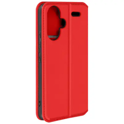 Torbica s preklopom za Xiaomi Redmi Note 13 Pro Plus Večnamenski, Rdeča