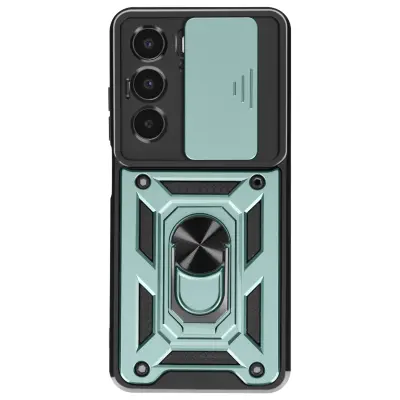 Ohišje za Realme C75 in 14x Magnetni obroč Zaščita kamere, Zelena