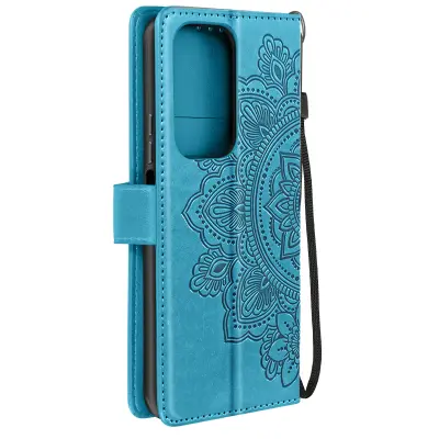 Torbica za Honor 200 Lite Držalo za denarnico z ročnim trakom, Svetlo modra