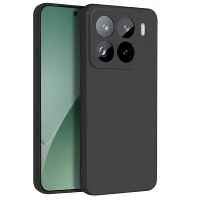 Ohišje za Xiaomi 15 Pro Silikon Soft Matte, Črna
