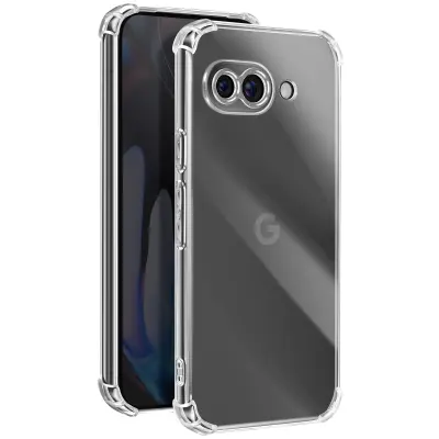 Ohišje za Google Pixel 9a Odporno na udarce, prilagodljivo, ojačani vogali, Prozorno
