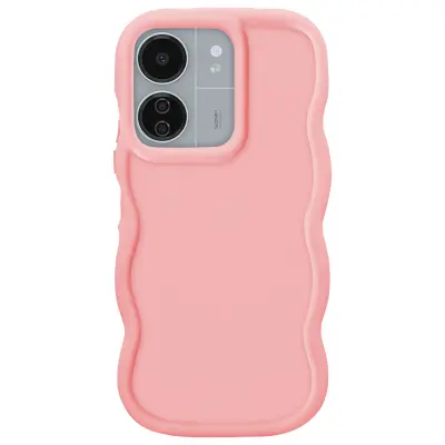 Ohišje za Xiaomi Redmi 13C in Poco C65 Protislovna silikonska serija Candy, Roza