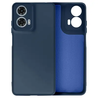 Ohišje za Motorolo Moto G24 Power Poltrdno Soft-touch proti praskam, Modra noč