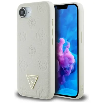OVITEK GUESS CASE MAGNETNI ZA IPHONE 16E ZA MAGSAFE Z LOGOTIPOM TRIKOTNIKA