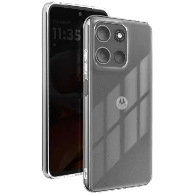 Ohišje za Motorola Moto G15 in G15 Power Silikonsko fleksibilno 2 mm, Prozorno