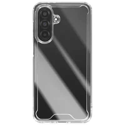 Ohišje za Samsung Galaxy A26 z ojačanimi vogali in dvignjenimi robovi, Prozorno