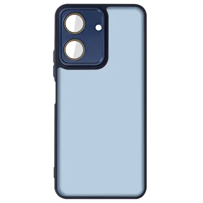 Prosojna polnočno modra torbica Xiaomi Redmi 13C zaščiten blok kamere, Modra noč