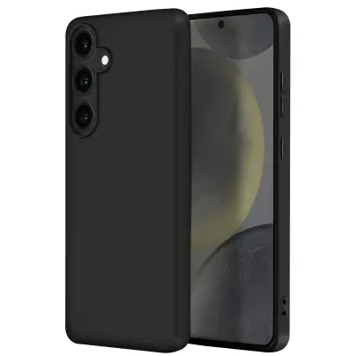 Ohišje za Samsung Galaxy S24 FE Silikonski zaključek Mate Soft Touch, Črna