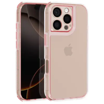 Ohišje za iPhone 16 Pro Max Kovanci Antichoc Bumper, Šampanjec roza