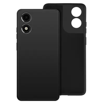 Ohišje za Motorola Moto E14 Poltrdno Soft-touch proti praskam, Črna