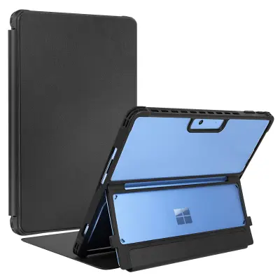 Ohišje za Microsoft Surface Pro 11 in 9 Odporno na udarce, Črna