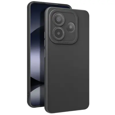 Ohišje za Xiaomi Redmi Note 14 5G Silikon Soft Camera Block Protected, Črna
