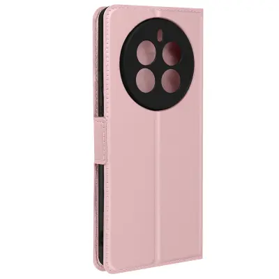Torbica s preklopom za Realme 12 Pro; 12 Pro Plus 5G Imetnik kartice Podpora funkcijam, Šampanjec roza