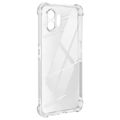 Ohišje za Nothing Phone 2 Ojačan odbijač, Prozorno