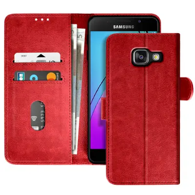 Ohišje za Samsung Galaxy A3 Clapet Wallet and Video Holder, Rdeča