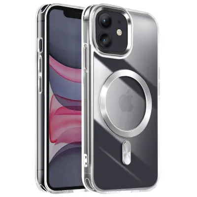 Ohišje MagSafe za iPhone 11 Dos Cristal Color, Srebrna