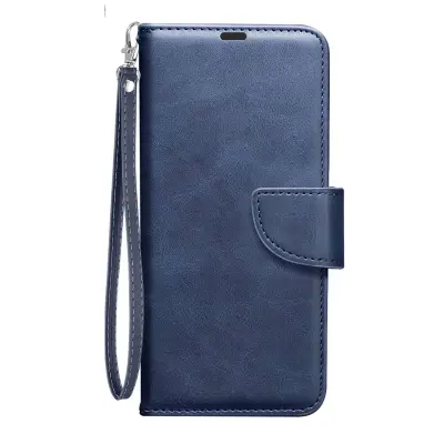 Etui za Xiaomi Poco F7 Ultra / F7 Pro z zapestnim trakom, Modro morsko