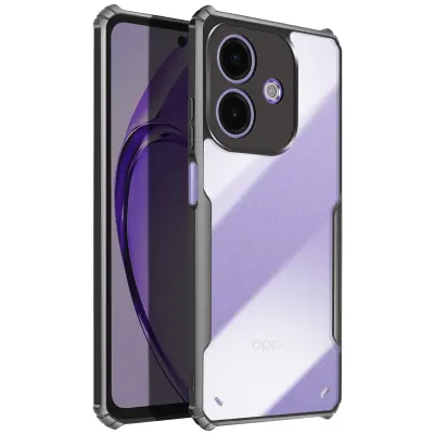 Ohišje za Oppo A40 Silikonski udarno odporen pokrov za blok kamere, Črna