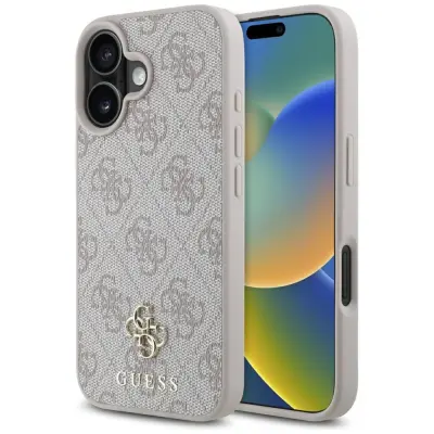 GUESS CASE TPU OVITEK ZA IPHONE 16 ZA MAGSAFE HC PU SMALL 4G CLASSIC