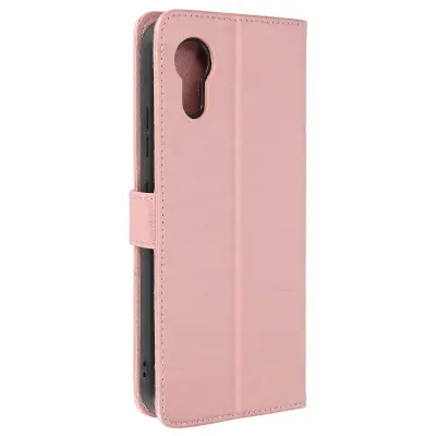 Torbica s preklopom za Samsung Galaxy Xcover 7 Zgornji šivi Z ročnim trakom, Šampanjec roza