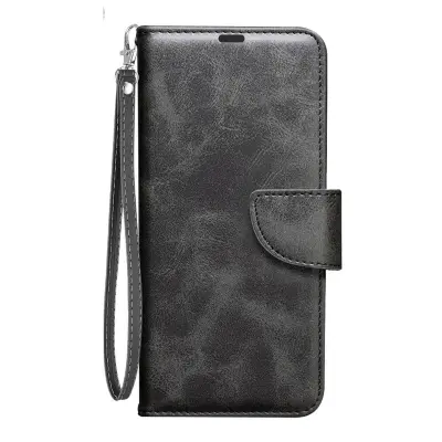 Etui za Xiaomi Poco F7 Ultra / F7 Pro z zapestnim trakom, Črna