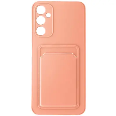 Ovitek za Samsung A05s mehko držalo za kartice proti prstnim odtisom, Rose clair