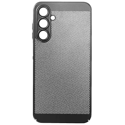 Lahka trda torbica za Samsung Galaxy A25 5G - kolekcija Breezy Black, Črna