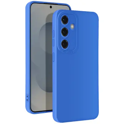 Ohišje za Samsung Galaxy S25 Plus Silikon Soft Camera Block Protected, Modra