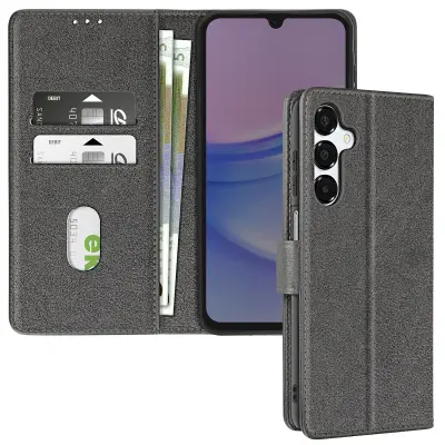 Ohišje za Samsung Galaxy A16 Clapet Denarnica in držalo za videoposnetke, Siva