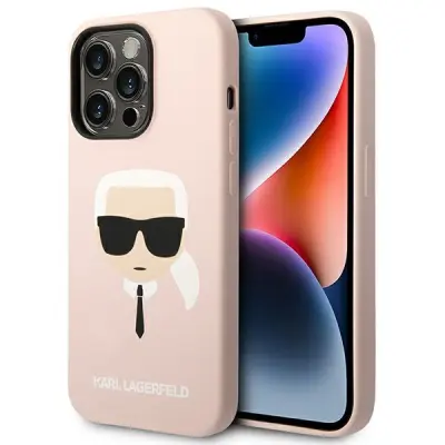 OVITEK KARL LAGERFELD KLHCP14LSLKHLP ZA IPHONE 14 PRO 6.1 TRDO SILIKONSKO OVITEK