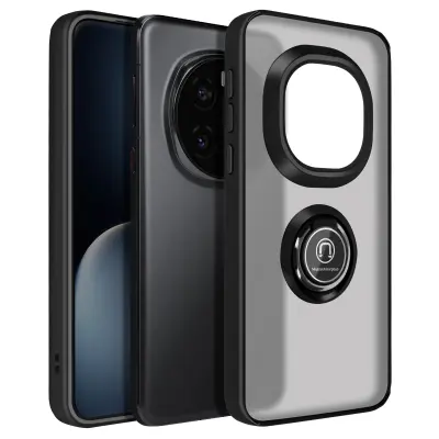 Ohišje za Honor Magic 7 Pro Magnetic Ring, Črna