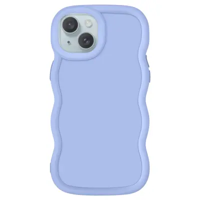 Ohišje za iPhone 15 Silikonsko protipotresno ohišje serije Candy, Lavanda
