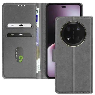 Ohišje za Honor Magic 7 Lite Clapet Wallet and Video Holder, Siva