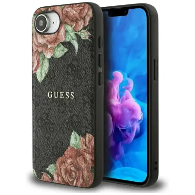 GUESS OVITEK 4G ROŽICE ZA MAGSAFE ZA IPHONE 16E ZAŠČITA S FUNKCIJO