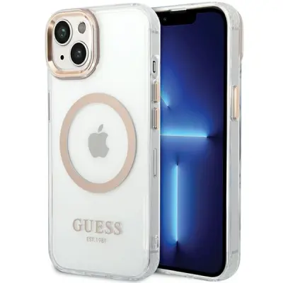 OVITEK GUESS HARD ZA IPHONE 15 PLUS 14 PLUS 6.7 KOVINSKI OBRIS