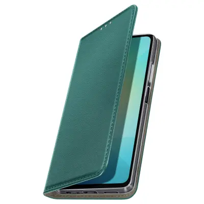 Ohišje za Samsung Galaxy A06 Magnetno ohišje z zavihkom, Temno zelena
