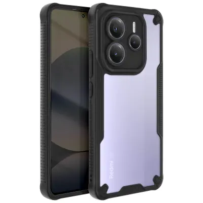 Ohišje za Xiaomi Redmi Note 14 5G Zaščita pred sledenjem Matte Back, Črna