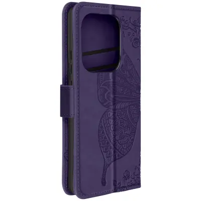 Torbica za Redmi Note 13 Pro 4G / 5G Nosilec videoposnetka Clap Wallet, Temno vijolična
