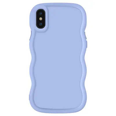 Ohišje za iPhone X in XS serija Silikon Odporen na udarce Candy, Lavanda