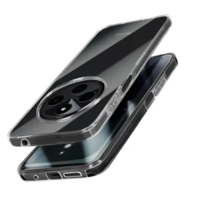 Integralni ovitek za Xiaomi Redmi 14C Tactile z dvignjenim robom kamere, Prozorno