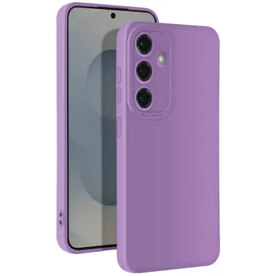 Ohišje za Samsung Galaxy S25 Soft Silicone Camera Block Protected, Vijolična