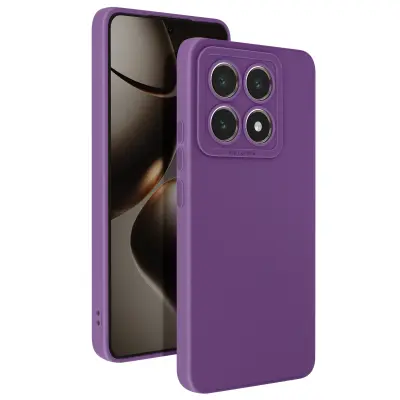 Ohišje za Xiaomi 14T Pro Silikon Matte Block Camera Protected, Vijolična